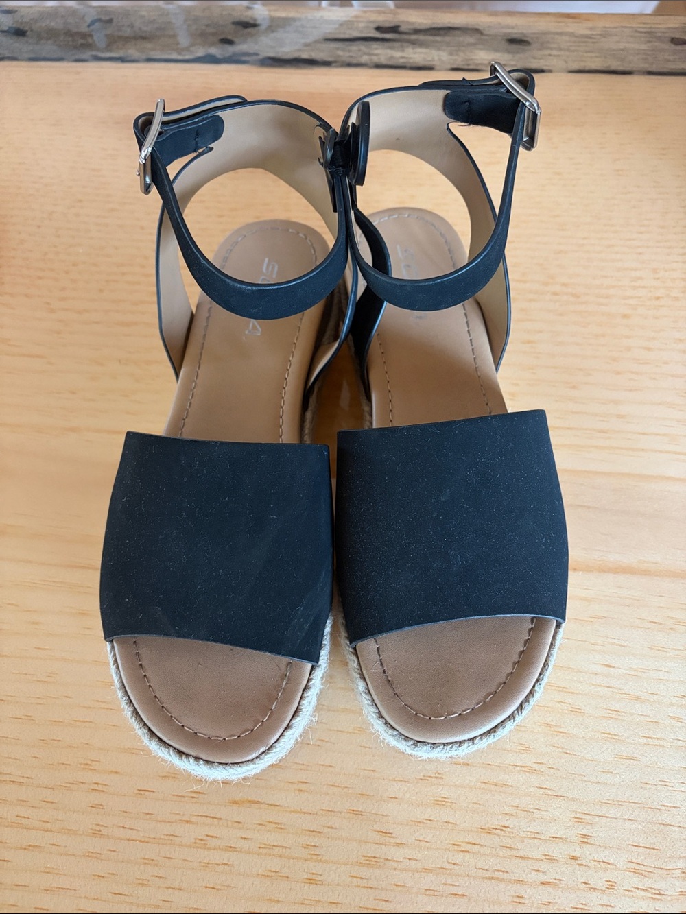 Soda Black Topic Sandals